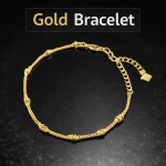 A sleek and modern gold chain bracelet, perfect for everyday wear and layering