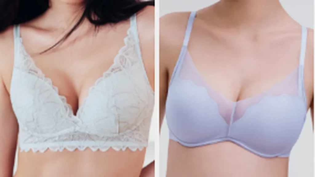 Triumph lace lingerie material detail soft and skin friendly fabric close up