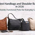 Best handbags and shoulder bags collection in 2026 showing stylish leather bags in brown, black, and beige