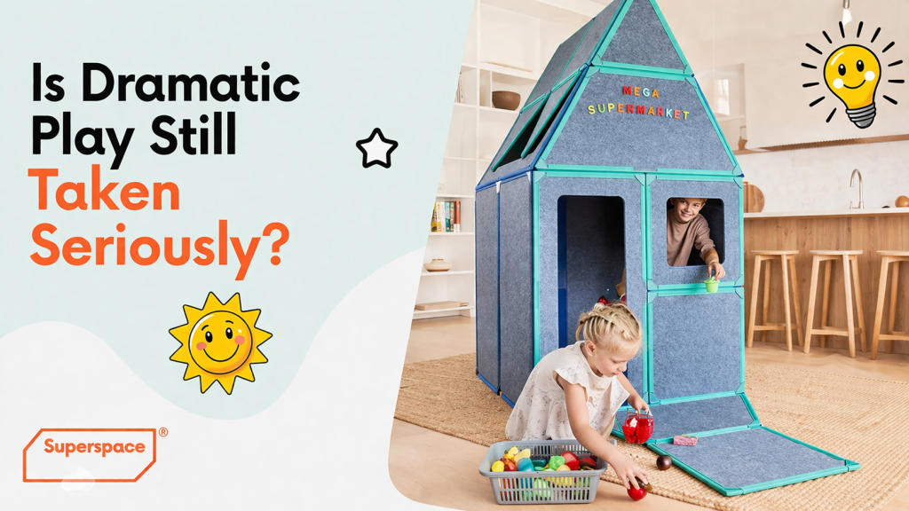 Superspace modular play sofa for kids creative play